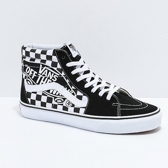 vans old skool sk8 hi checkerboard